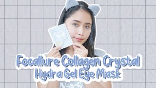 Review Focallure Crystal Collagen Hydragel Eye Mask  Masker Mata Panda [upl. by Nnednarb]