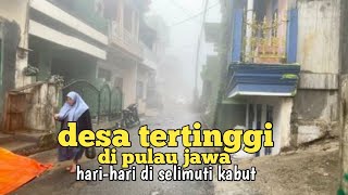 Penampakan desa tertinggi di pulau Jawa yang diselimuti kabut [upl. by Jessi789]