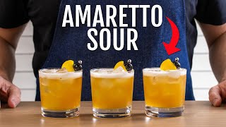 HOW TO MAKE AN AMARETTO SOUR  Amaretto Sour Cocktail Recipe in Under a Minute [upl. by Noslien]