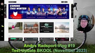 Andys RadsportVlog 19 TestUpdate zu BKOOL November 2023 [upl. by Delsman665]