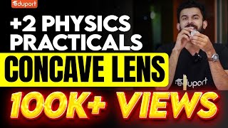 Plus Two Physics Practicals  Concave Lens  Eduport Plus Two [upl. by Ecyac]