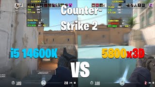 5800X3D vs i5 14600K  Counter Strike 2  CS2 [upl. by Oehsen]