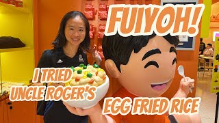 FUIYOH I TRIED UNCLE ROGER’S Egg Fried Rice in KL [upl. by Cissie939]