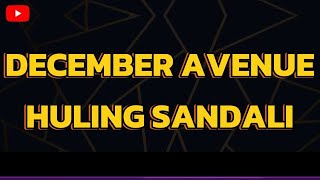 Huling Sandali December Avenue  Karaoke version [upl. by Redman]