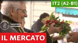 Italiano per stranieri  Luoghi delle città il mercato A2B1 [upl. by Oiracam]