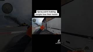 Spray paint making people lose their heads callofduty cod codclips blackops6 blackops [upl. by Lilllie167]