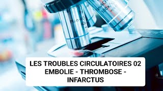 ANAPATH🔬TROUBLES CIRCULATOIRES2LEMBOLIETHROMBOSEINFARCTUS3ÈME MÉDECINE ✅💜 [upl. by Aerdnat]