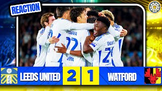 LEEDS UNITED GO JOINT TOP OF THE CHAMPIONSHIP  Leeds United 21 Watford Match Reaction amp Analysis [upl. by Ulphi245]