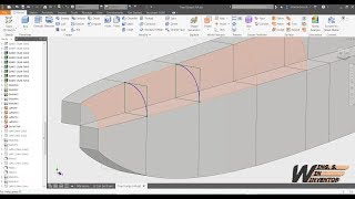 Lofting airplane fuselage utilising base solids edges as rail guides [upl. by Cath]