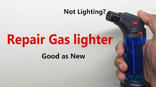 How to repair Jet flame lighter No Spark Not lighting [upl. by Gwennie]