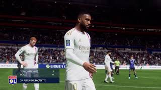 Gameplay FC 24  Olympique Lyonnais  Strasbourg  Ligue 1  20242025 [upl. by Krum]