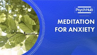 Meditation for Anxiety [upl. by Rodnas]