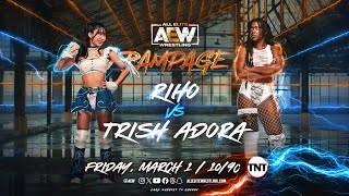 WWE 2K23 Riho Vs Trish Adora  AEW Rampage 3124 [upl. by Anaira]