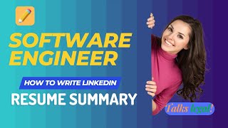 Software Engineer Linkedin Summary II कैसे लिखें Professional Resume Heading  Resume Tips [upl. by Sennahoj]