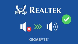 Realtek Sound Driver Fix for Gigabyte No Sound Fix [upl. by Lladnik]