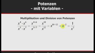 Mathe Potenzen  Begriffe und Rechengesetze [upl. by Rita]