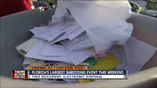 Operation shredding this weekend is the largest in the state [upl. by Yngiram638]