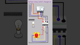 How to make 3 phase rotary switch connection  3 phase rotary switch connection kese kare shorts [upl. by Nonie466]