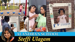 Alandras First day of School  Steffi Vlogs in Tamil [upl. by Herwick]