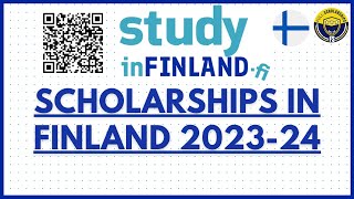 Fully Funded Finland Government Scholarships 202324 for International Students  No Application Fee [upl. by Idnic]