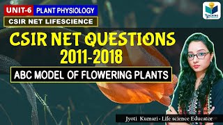 CSIRNET QUESTIONS FROM 20112018  on ABC Model of flower development  plant biology [upl. by Yonah]