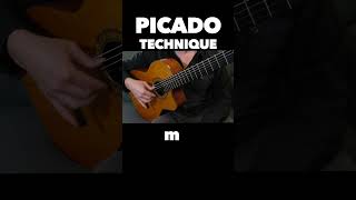 How to Play Picado guitar flamenco lesson [upl. by Acirahs]