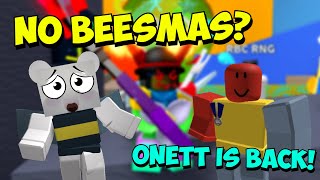 What Happened With Beesmas ONETT IS BACK  MORE  Roblox Bee Swarm Simulator [upl. by Noj]