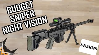 BUDGET AIRSOFT SNIPER with NIGHTVISION  UKARMS P1082 [upl. by Assirahs]