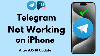 How to Fix Telegram App Not Working on iPhone in iOS 1718 Update  2024 [upl. by Inalan]