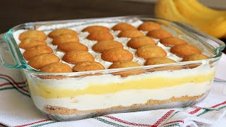 Layered Nilla Wafer Banana Pudding Recipe No Bake [upl. by Fotina]