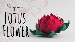 How to make an origami Lotus Flower [upl. by Lebasy]