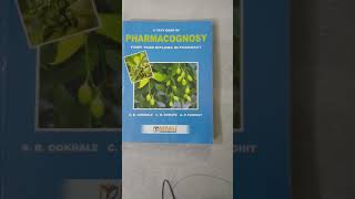 Dpharmacy 1st year Pharmacognosy most important book for study [upl. by Lednahc150]