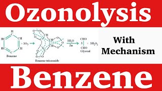 Ozonolysis of of Benzene with Mechanism  Trick for Ozono [upl. by Akienat]