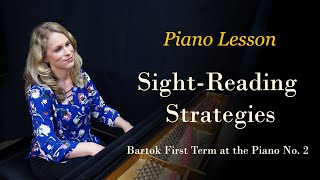 How to Sight Read Piano Music Sightreading Strategies – Bartok First Term at the Piano No 2 [upl. by Willcox238]