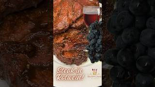 Rezept für Schweinesteak in Wein in einer Pfanne rezeptland [upl. by Gentilis178]