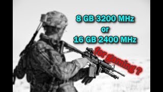 8gb 3200MHz vs 16gb 2400MHz DDR4 RAM  14 Games Tested [upl. by Etnauj848]