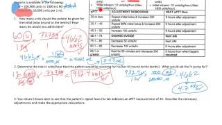 Heparin Dosage Calculations Using a Protocol [upl. by Jaella]