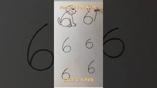 How to draw pictures using number 😳6drawing shorts vairalvideo [upl. by Selinda331]