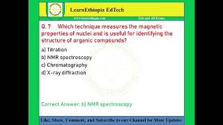 Analytical Chemistry  Model Exit Exam Questions for Chemistry Exit Exam [upl. by Myrtia310]