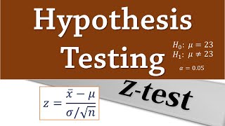 Hypothesis Testing Twotailed z test for mean [upl. by Akihsat376]