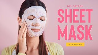 DIY Reusable Sheet Mask At HOME Shorts [upl. by Nolly895]