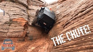 THE CHUTE Jeep Climbs Vertical Wall in Sand Hollow Utah [upl. by Lymann]