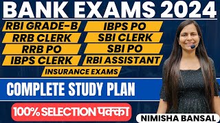 Bank Exam 2024  Bank Exam Syllabus and Preparation Strategy  Best Study Plan  Nimisha Bansal [upl. by Quick]