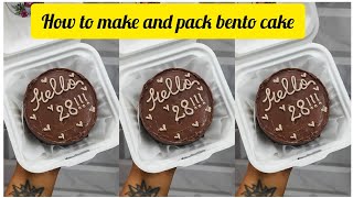 How to make Bento cake bento cakes [upl. by Zalea]