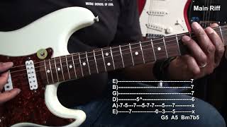 How To Play SING A SIMPLE SONG Sly amp The Family Stone Guitar Lesson EricBlackmonGuitar w Tabs [upl. by Eelamme]