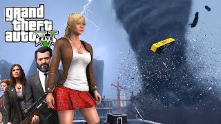 CAN TRACEY SAVE HER FAMILY GTA 5 TORNADO MOD [upl. by Eurd558]