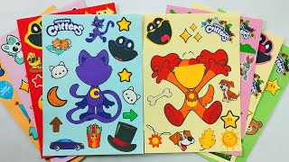 ASMR Toys Sticker Book Smiling Critters and The Amazing Digital Circus [upl. by Gretchen]