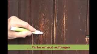 picobello  ColorStift  Reparatur Kratzer Kratzspuren Holz Tür Hund [upl. by Bellda]