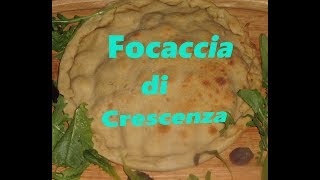 Focaccia con crescenza facile flat bread with crescence recipe easy [upl. by Ahsikrats]