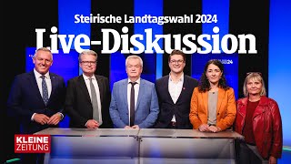 Landtagswahl Steiermark 2024  LiveDiskussion der Spitzenkandidaten [upl. by Notsnhoj501]